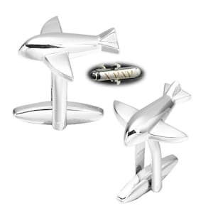Space Shuttle Manschettenknöpfe Monogramm silber Manschettenknöpfe Bräutigam Bräutigam Geburtstag Geschenk für Mann Flugzeug Manschettenknöpfe