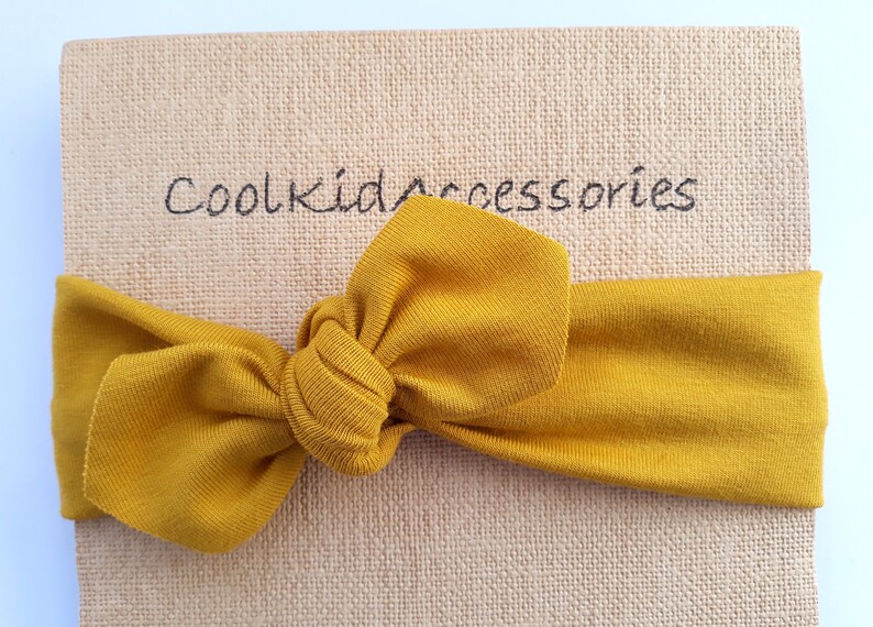 mustard baby headband