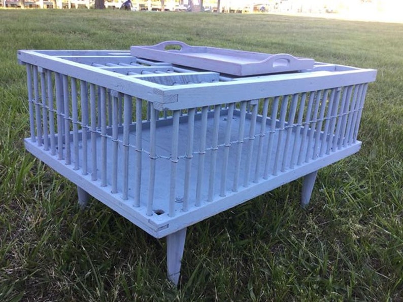 Blue Coffee Table Reclaimed Chicken Coop Living Room Coffee Table IndoorOutdoor Coffee Table Upcycled Chicken Coop Cocktail Table