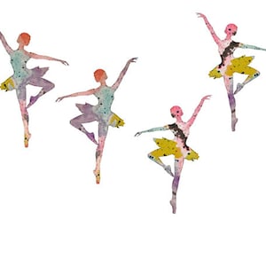 Watercolor Clip Art Digital Download Ballet Dancer