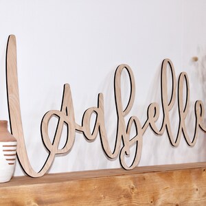 Laser Cut Baby Name Kids Name Sign Bedroom Decor Nursery Room Decor
