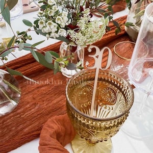 Pack of 12 Number 30 Stirrers | Drink Stir Sticks |  30th Birthday Drink Stirs | Birthday Stirrers | Dirty Thirty Drink Stirrers