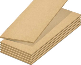 1/4" MDF ~ 11-12 x 24 inch 6 mm Glowforge proofgrade ontwerpplaat, hardboard, lasergravure, lasersnijden, CNC-houtplaten