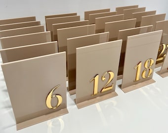 Table Number Signs, 3D Table Numbers, Acrylic Table Name Signs, Wedding Day Signage Decor, Wedding Table Decorations, Tablescape Decor Signs