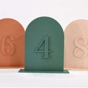 Arch Table Number • Modern Arched Table Number • Acrylic Table Numbers •Matte Finish Table Number • Wedding Table Decorations