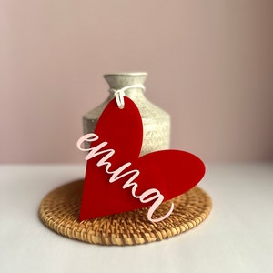 Valentine&#39;s Day Basket Tag | Valentine&#39;s Day Gift Tag | Custom Tag | Basket Marker | Heart Tag | Valentine&#39;s Day Decor | Gifts for Kids