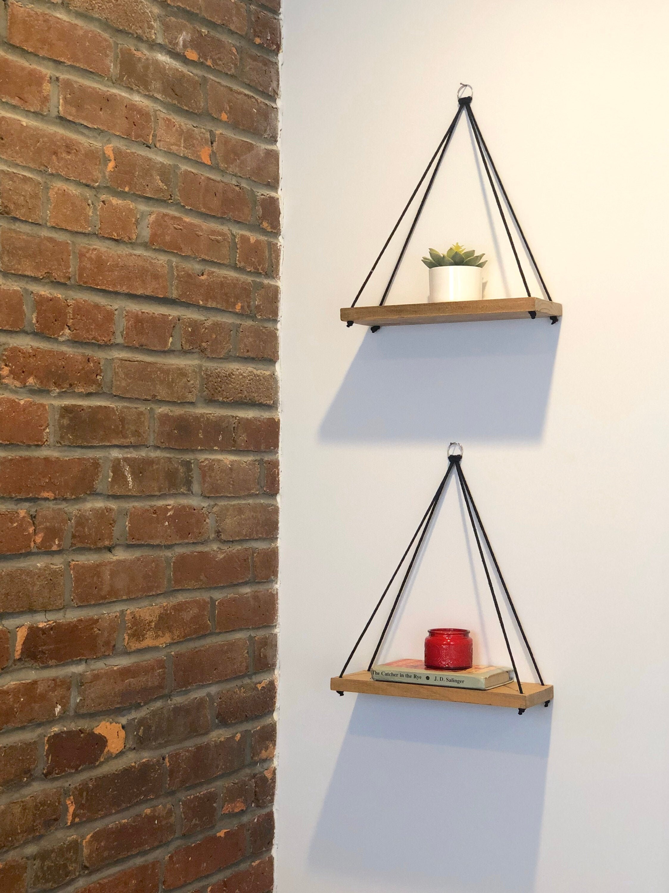 Single MINI Triangle Hanging Shelf 1 MINI Hanging Shelf Etsy