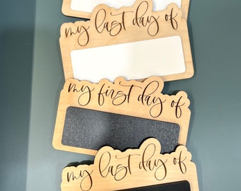 First Day and Last Day of School Sign | First day of school | Back to School sign | reusable school sign | Yearly school sign