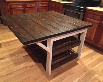 Rustic Kitchen Island