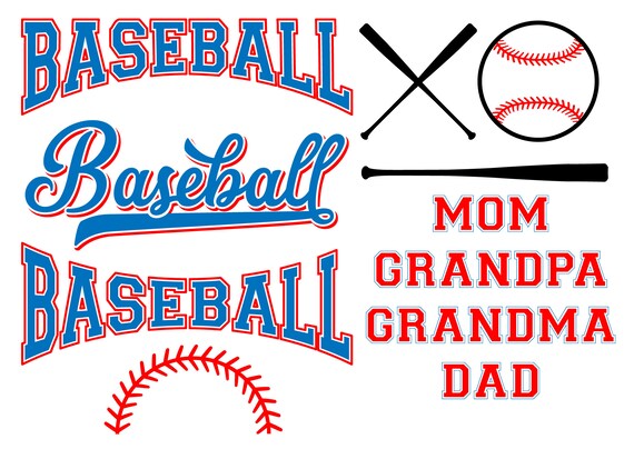 Download Baseball Svg Files Classic Vintage Retro Baseball Lettering Etsy
