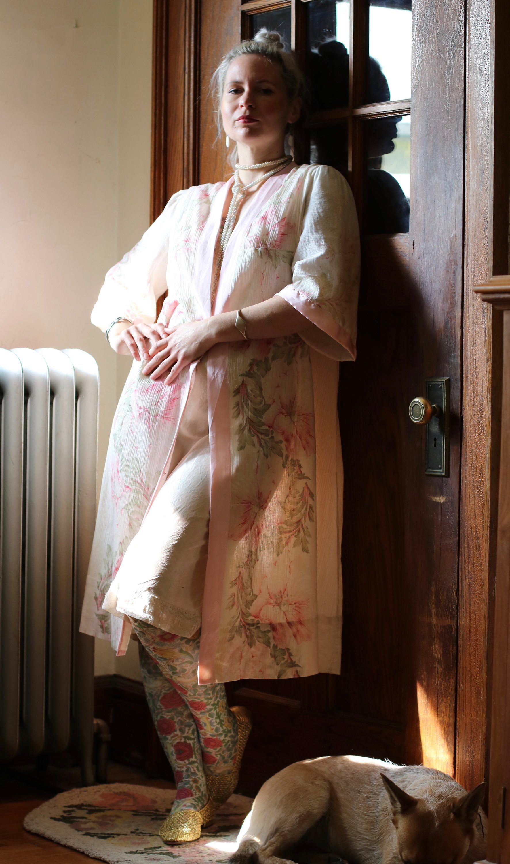 1930s silk robe