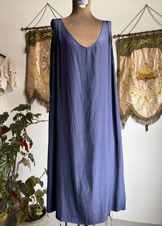 Vintage 1930s Midnight Blue Lace Dress - image 9