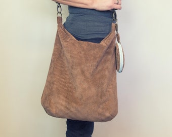 Cord bag, shopper cord, cord bag, brown cord bag, shoulder bag, boho style