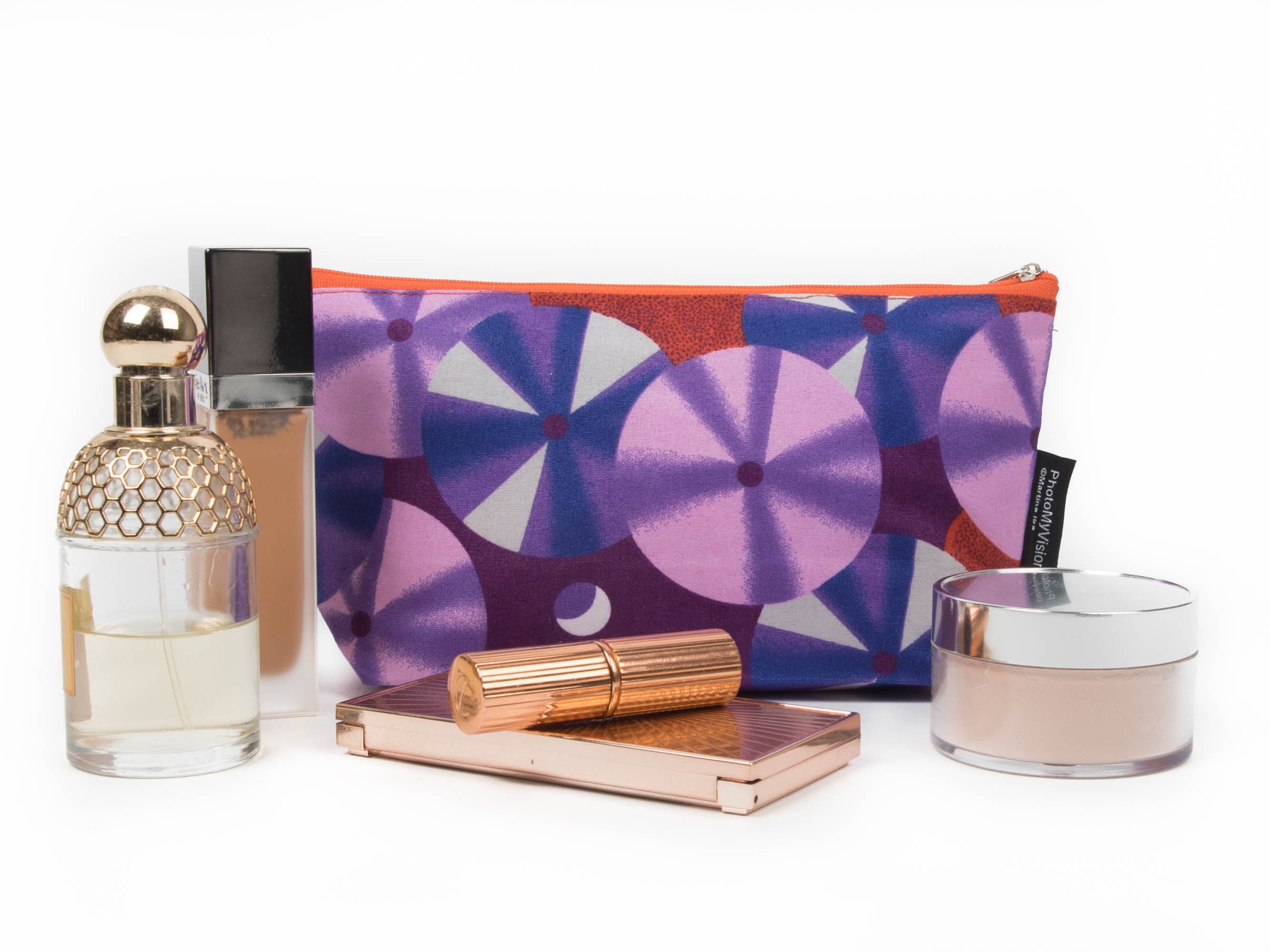 Stiftemäppchen Retro Stil / lila Stiftetasche / Kosmetiktasche | Etsy