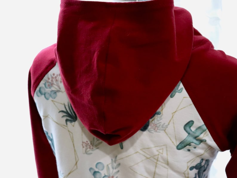 Cactus Floral Women/'s Hoodie Gift For New Mom Breastfeeding Top Breastfeeding Raglan Funnel Hoodie Women/'s Fall Style Fall Floral Shirt