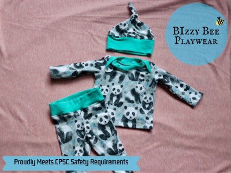 Gender Neutral Gift New Baby Gift baby girl panda Gender Neutral Outfit Coming Home Outfit Panda Baby Outfit baby boy panda