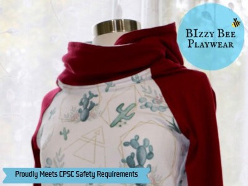 Cactus Floral Women/'s Hoodie Gift For New Mom Breastfeeding Top Breastfeeding Raglan Funnel Hoodie Women/'s Fall Style Fall Floral Shirt