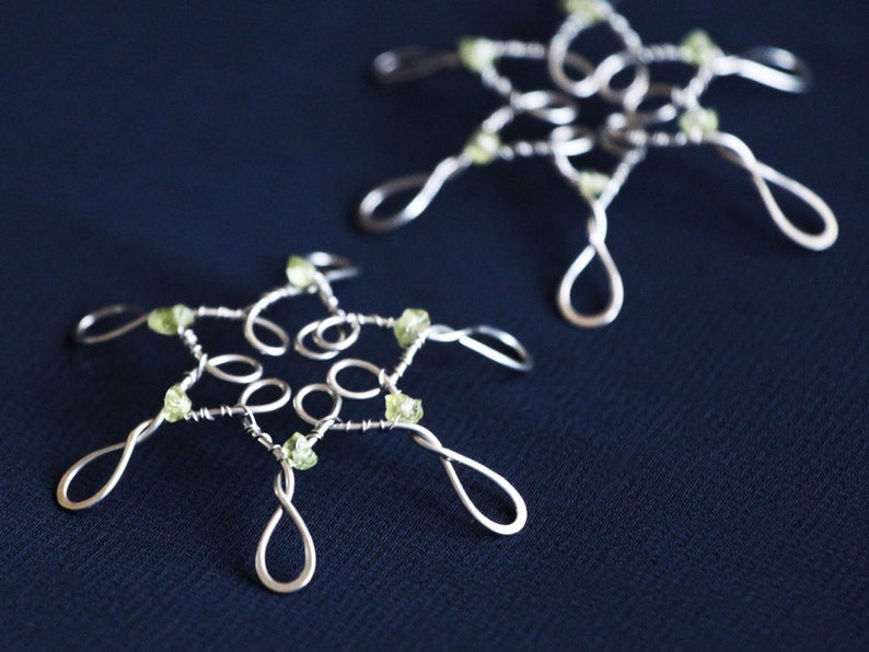 Olivine Nipple Flakes Non Piercing Intimate Jewelry set of 2 pcs.