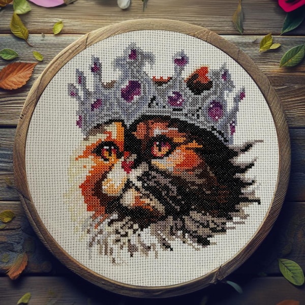 Retrato épico de la Princesa Donut / PATRÓN DE PUNTO DE CRUZ