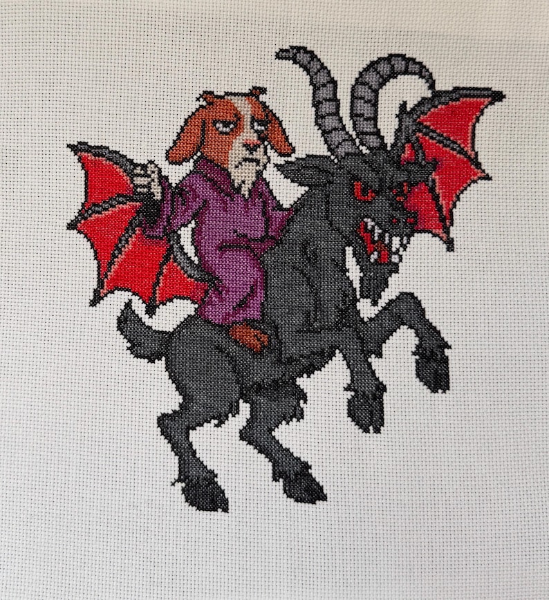 Prepotente and Bianca | cross stitch PATTERN | Dungeon Crawler Carl image 6