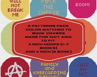 Dungeon Crawler Carl Book Covers | cross stitch PATTERNS BUNDLE