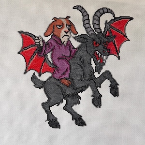 Prepotente and Bianca | cross stitch PATTERN | Dungeon Crawler Carl image 2
