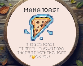 Mana Toast | cross stitch PATTERN