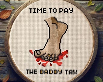 DADDY TAX | cross stitch PATTERN | Dungeon Crawler Carl