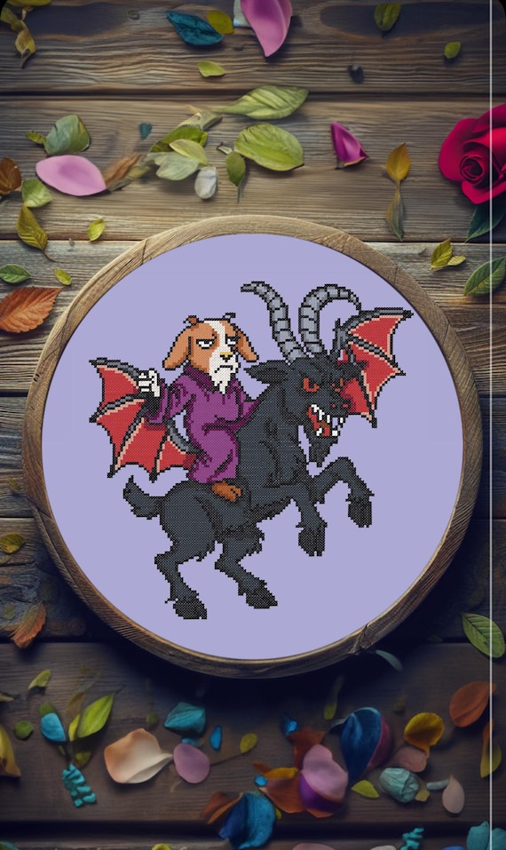Prepotente and Bianca | cross stitch PATTERN | Dungeon Crawler Carl