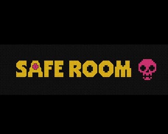 Safe Room | Bookmark cross stitch PATTERN