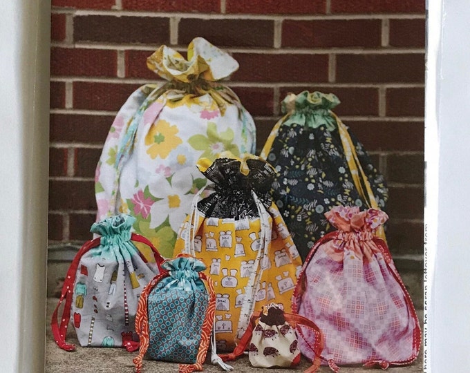 Lined Drawstring Bag Sewing Pattern by Jeni Baker Etsy