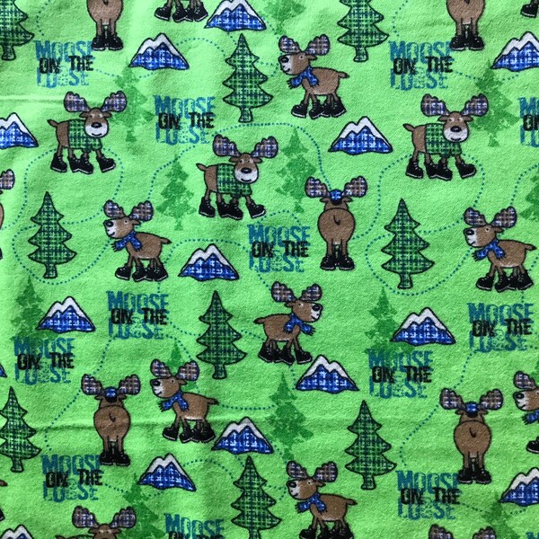 Moose Fabric Etsy