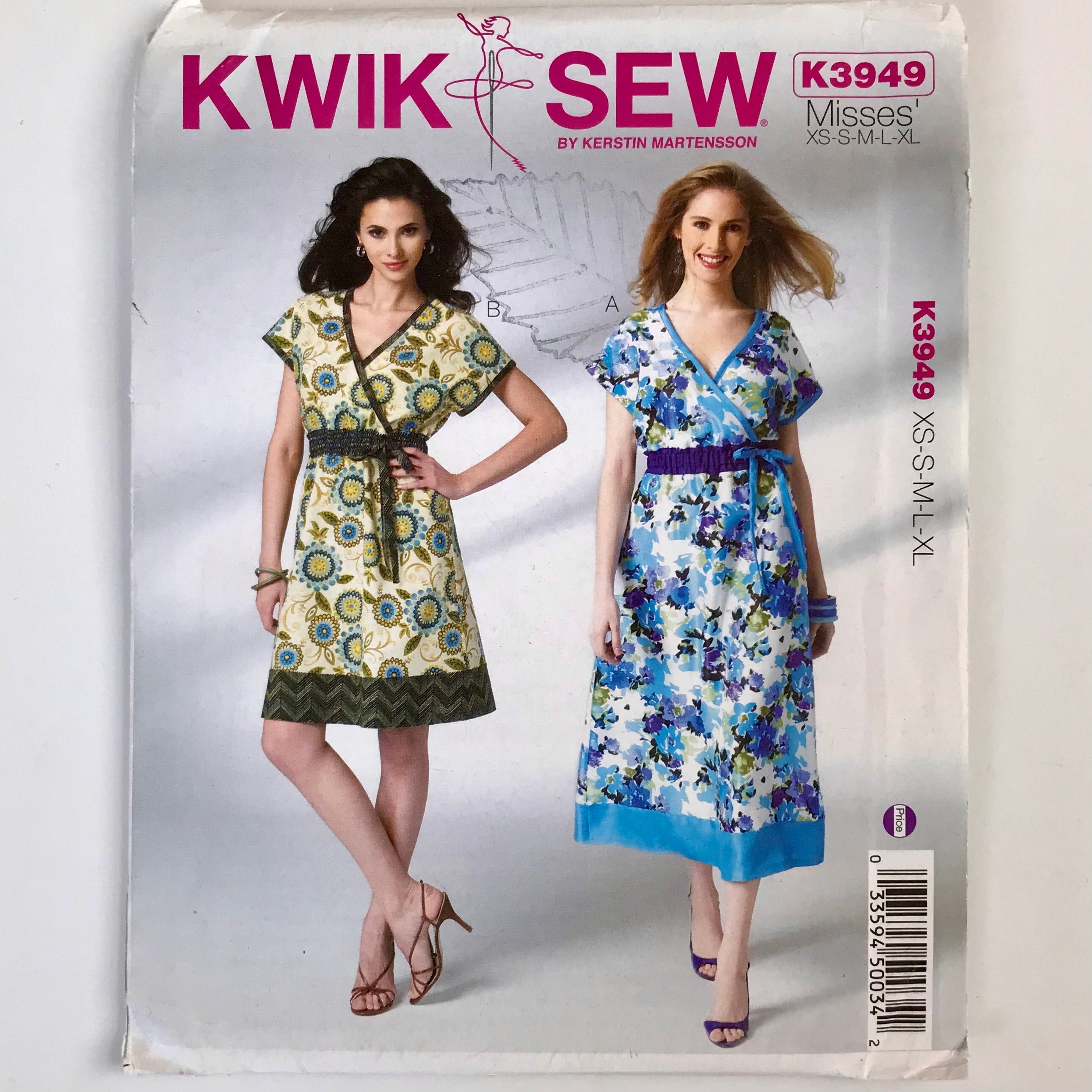 Kwik Sew Sewing Pattern Pullover Unisex Aprons With Criss-Cross