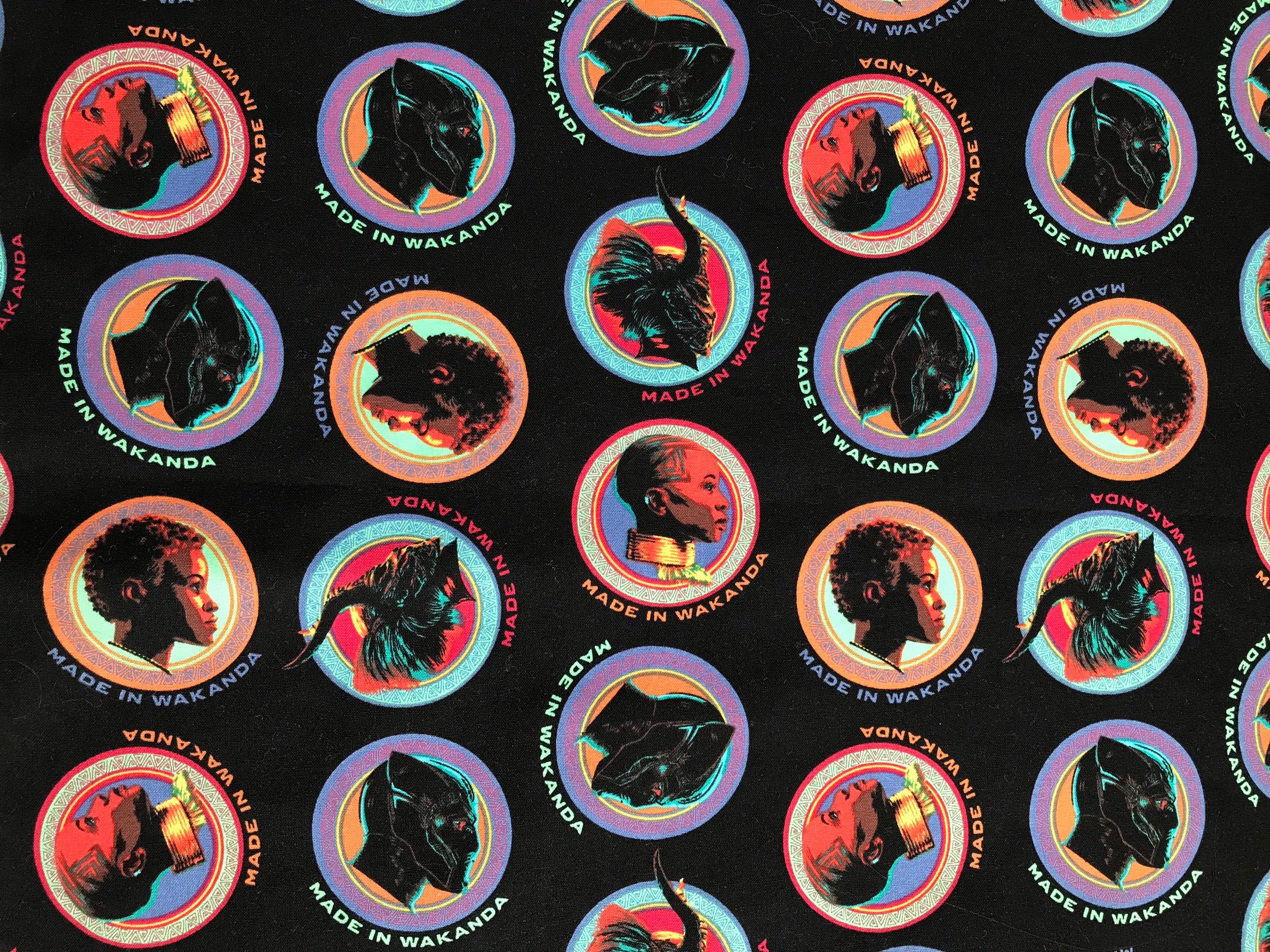 Marvel Studios' Black Panther Wakanda Forever Pose Panel Fabric –