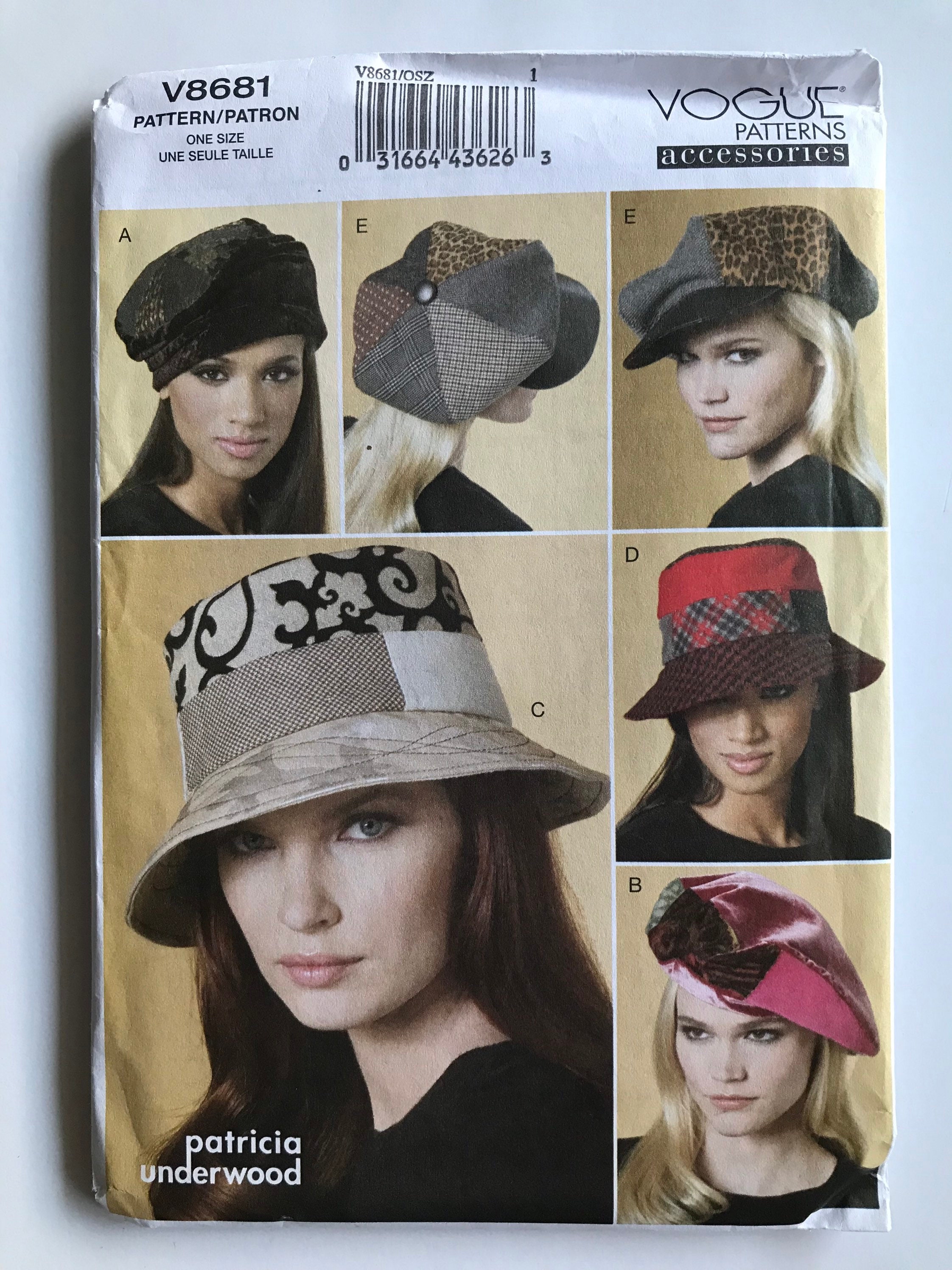Misses' bucket hats newsboy caps beret and more M L from 2010 S Vogue