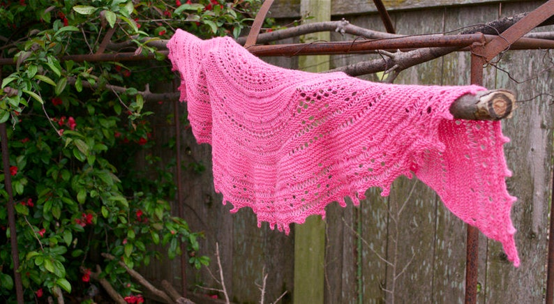 Jaleo Shawlette Knitting Pattern PDF digital document download how to instructions fiber craft diy knit scarf shawl image 2