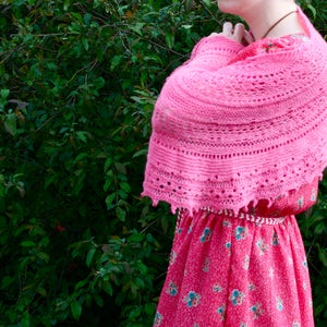 Jaleo Shawlette Knitting Pattern PDF digital document download how to instructions fiber craft diy knit scarf shawl image 5