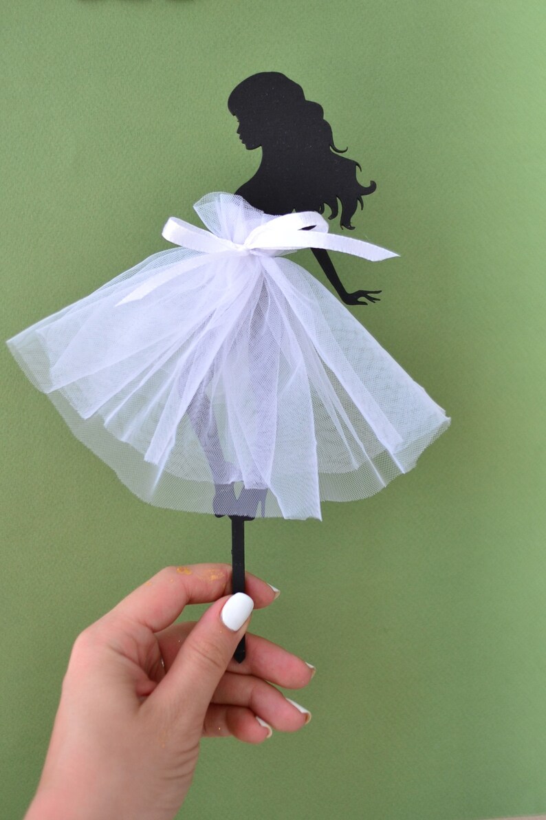 Girl Cake Topper I Girl Topper I Girl Silhouette Cake Topper Etsy