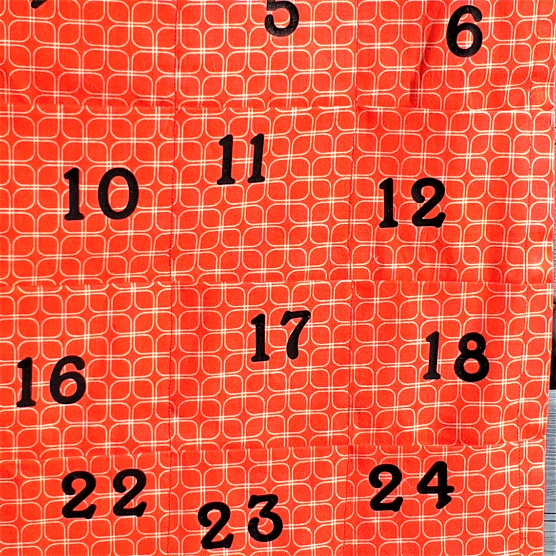 Fabric Advent Calendar Puppies Christmas Fillable Calendar Etsy Canada