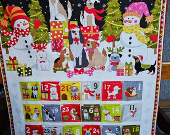 Fabric Advent Calendar; Yappy Christmas Fillable Calendar; Reusable Cloth Christmas Countdown Calendar