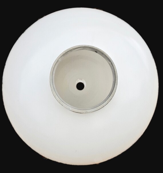 Unique Mid Century Flying Saucer Light Shade Vintage Space Age Ceiling Fixture Stunning Piece