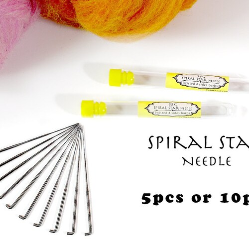 20pcs Star & Spiral Felting Needles Set Star 36G 38G Etsy
