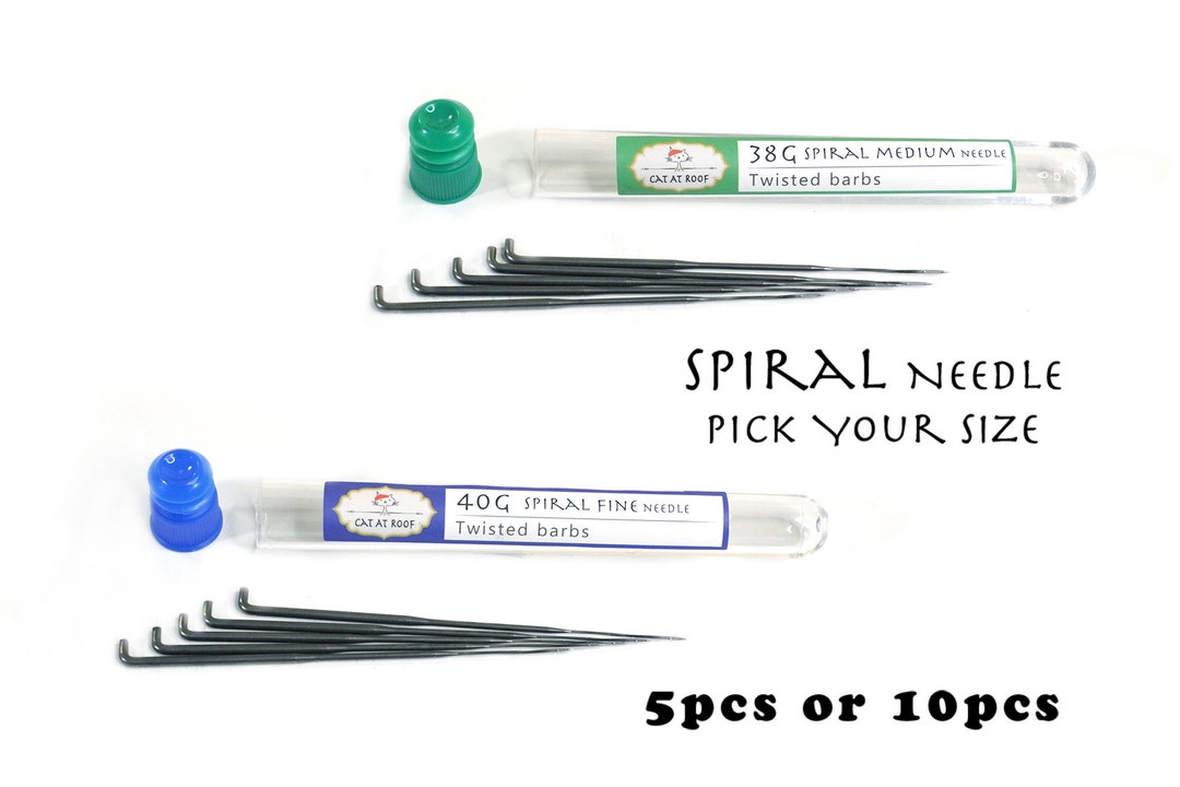 Spiral Felting Needles 38G or 40G High Quality Etsy
