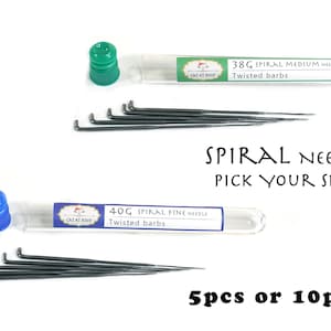 Spiral Felting Needles - 38G or 40G - High Quality