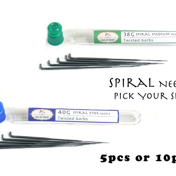 Spiral Felting Needles - 38G or 40G - High Quality