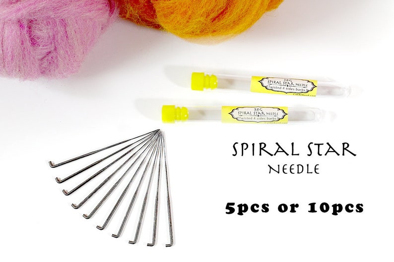 Spiral Star Felting Needles 38G High Quality Etsy