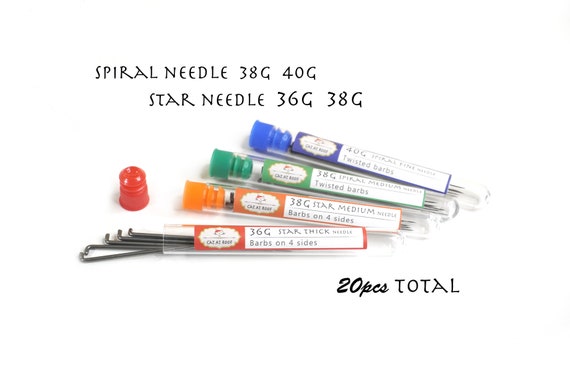30Pcs Needle Felting Needles Felting Supplies Colourful Wool