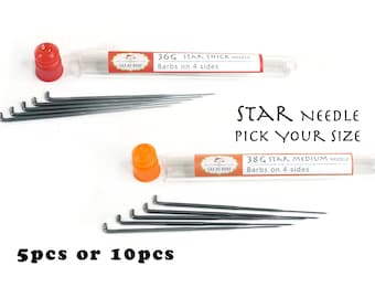 Needle Felting Needles 38 Gauge Star Felting Needles Star Felting