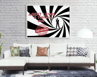 secret agent party etsy