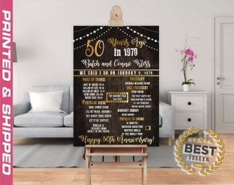 Class of 70 Time Capsule Sign Customized Party Gifts ;9000018 Year 1970 Event Happenings